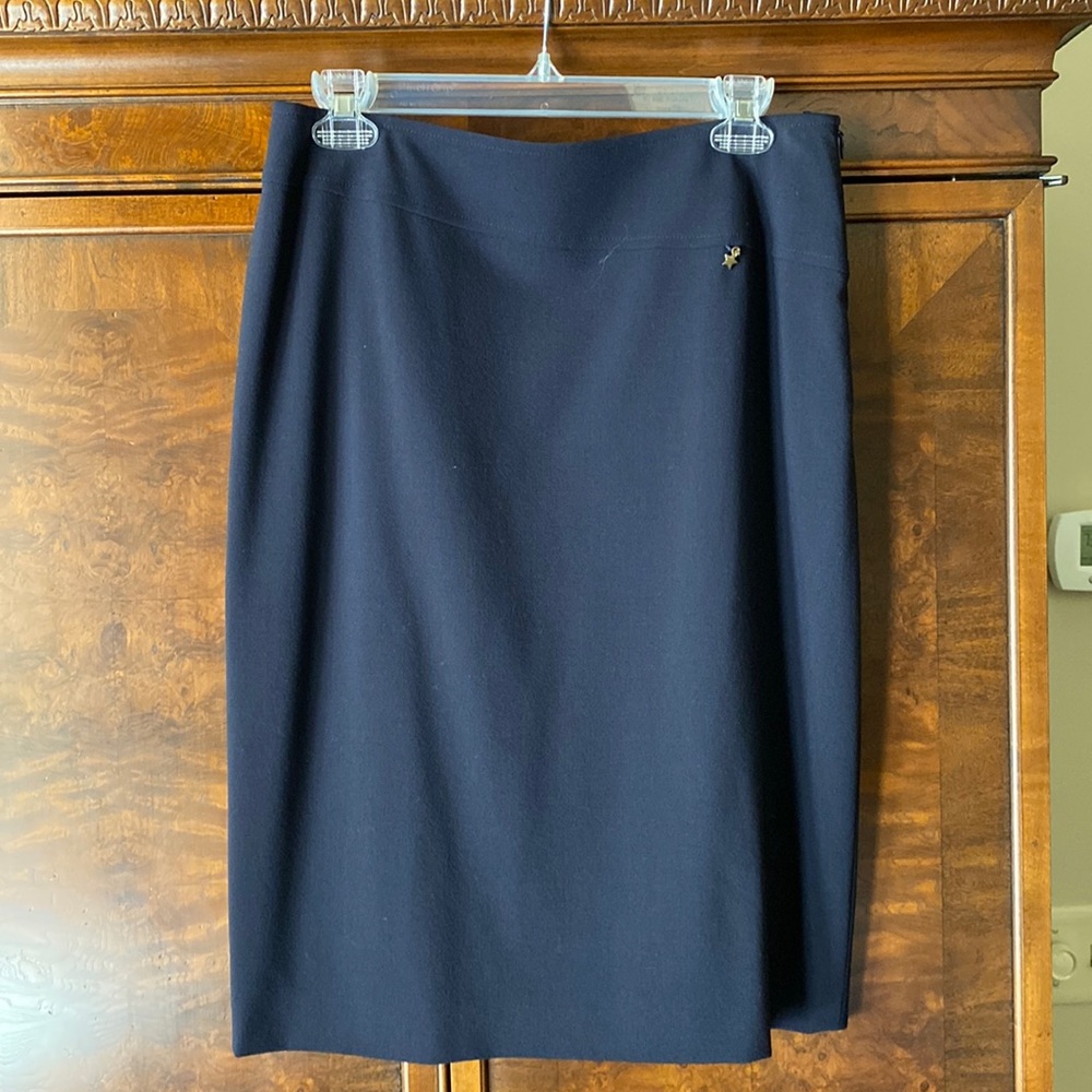 Escada navy pencil skirt size 40